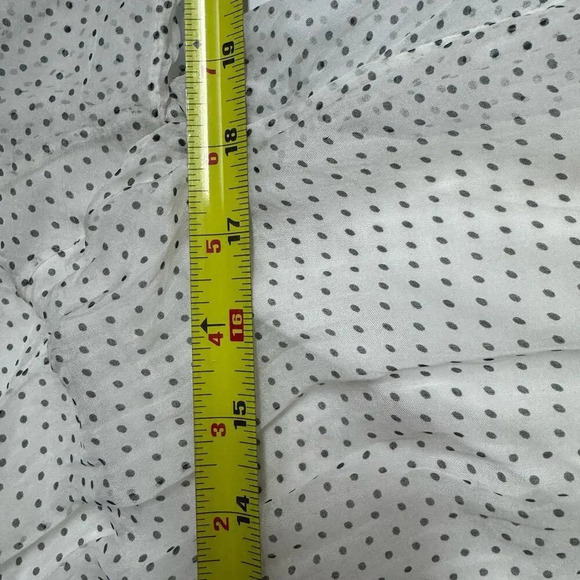 Viola Borghi 100% Silk Blouse Polka Dot Size Small Lined - Picture 6 of 8